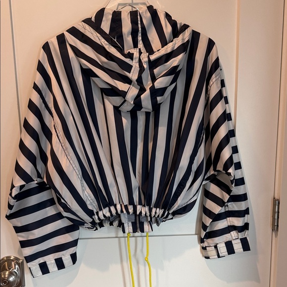 Zara Basic Blue and White Striped Jacket/Wind Breaker  NWT’s - Picture 5 of 7